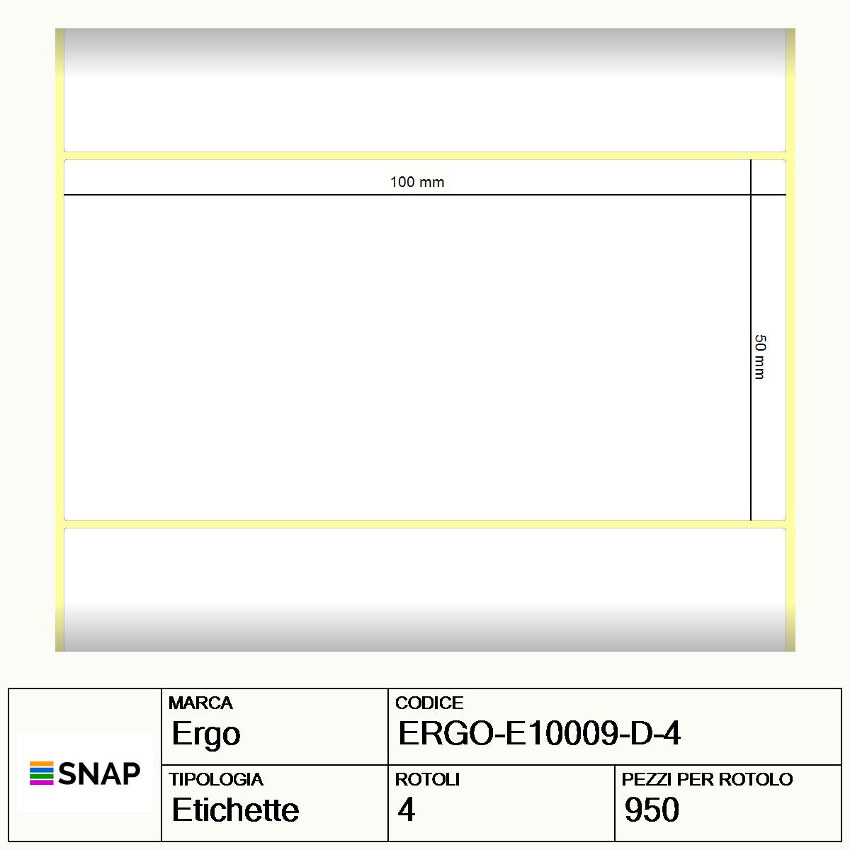 ERGO-E10009-D-4 - Etichette Ergo  Carta