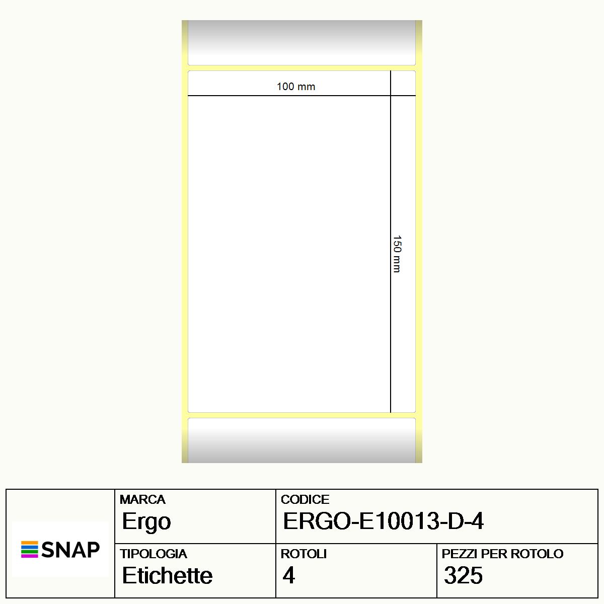 ERGO-E10013-D-4 - Etichette Ergo  Carta