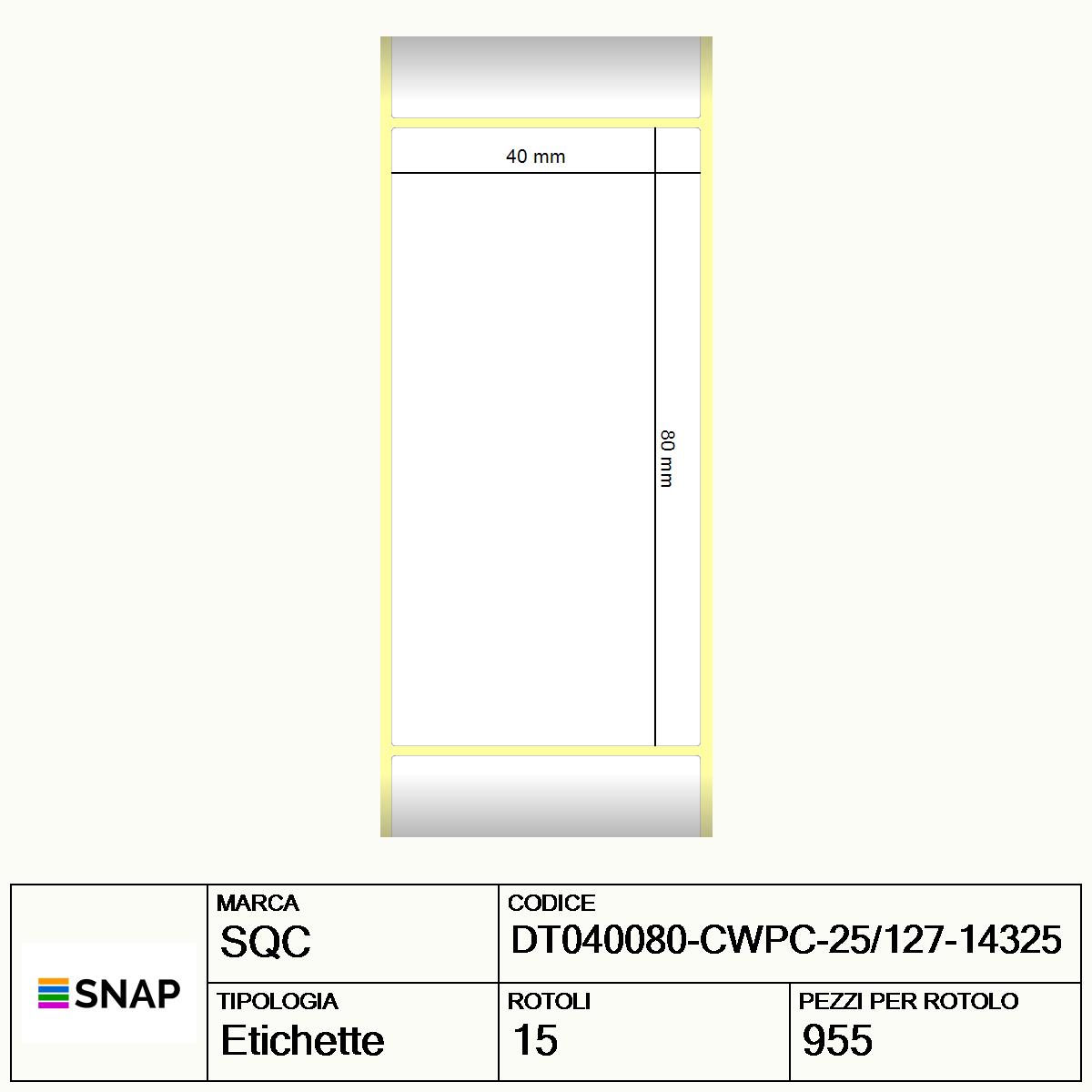 DT040080-CWPC-25/127-14325 - Etichette SQC  S-FROZEN Carta