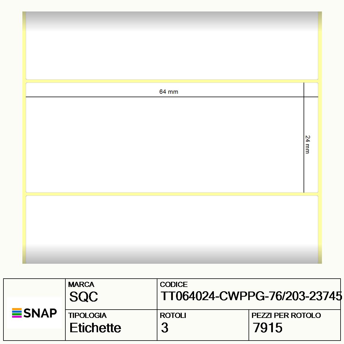 TT064024-CWPPG-76/203-23745 - Etichette SQC  S-FROZEN Polipropilene