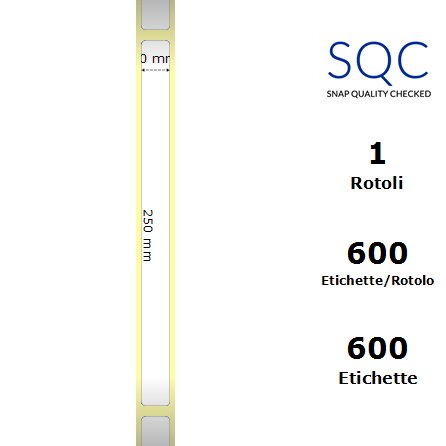 TT020250-PWPE-40/200 - Etichette SQC  S-HARD-ST Poliestere