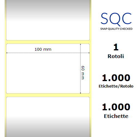 TT100060-PWGP-40/119 - Etichette SQC  S-DESK-PT Carta
