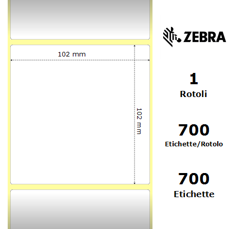 800264-405*/S - Etichette Zebra  Z-Select 2000D Carta