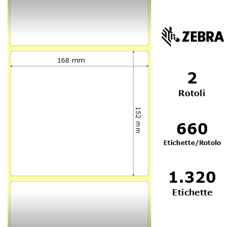 10004425* - Etichette Zebra  Z-Slip Carta