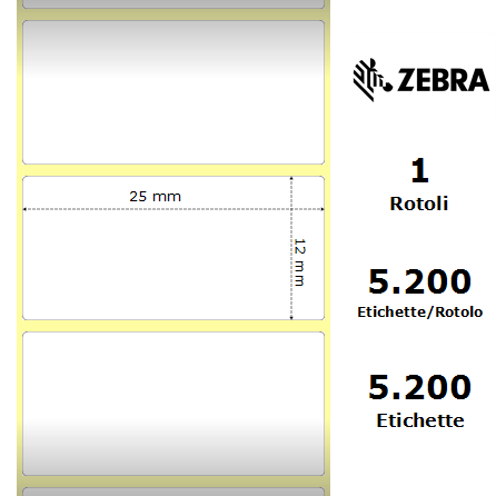 3003253/S - Etichette Zebra  Z-Ultimate 3000T White Poliestere
