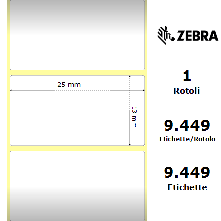 880328-012/S - Etichette Zebra  Z-Ultimate 3000T White Poliestere