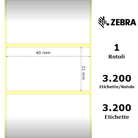 3005172-T/S - Etichette Zebra  Z-Perform 1000D Carta
