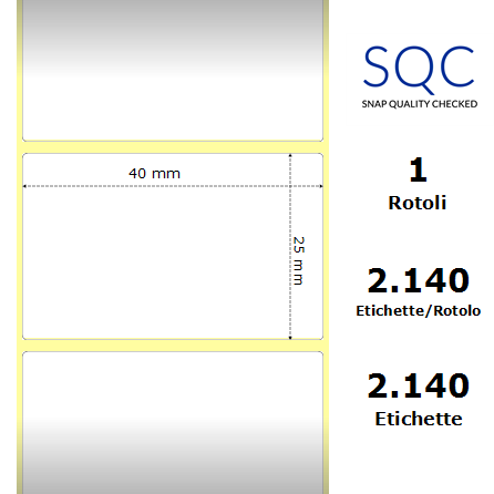TT040025-TPWPU-25/127 - Etichette SQC  Carta