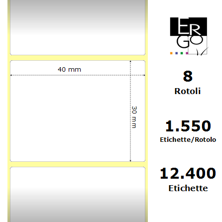 ERGO-E10001-D-8 - Etichette Ergo  Carta