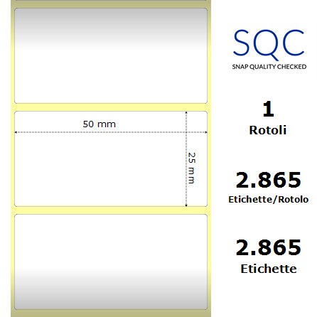 DT050025-SWPC-25/127 - Etichette SQC  S-FROZEN Carta protetta