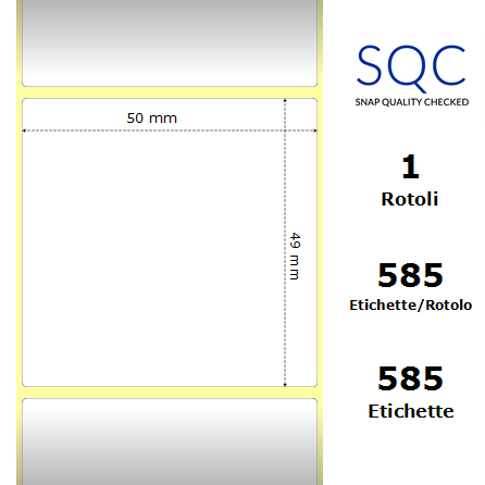 DT050049-PWPC-25/80 - Etichette SQC  Carta
