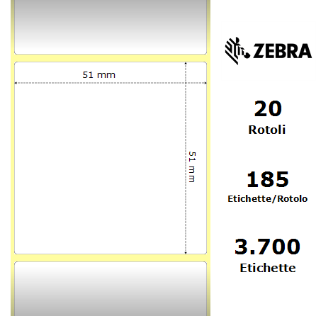 3003059 - Etichette Zebra  Z-Select 2000D Carta