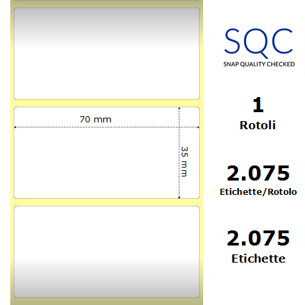 DT070035-PWPC-25/127 - Etichette SQC  Carta