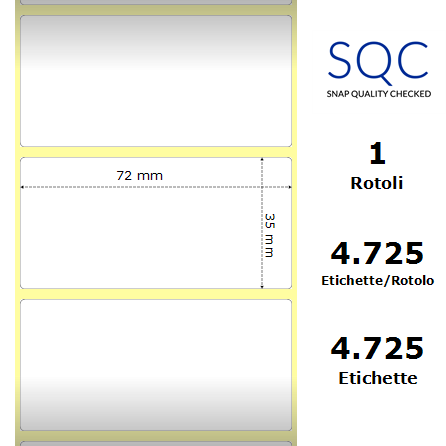 TT072035-SWPU-76/200 - Etichette SQC  S-HARD-PT Carta