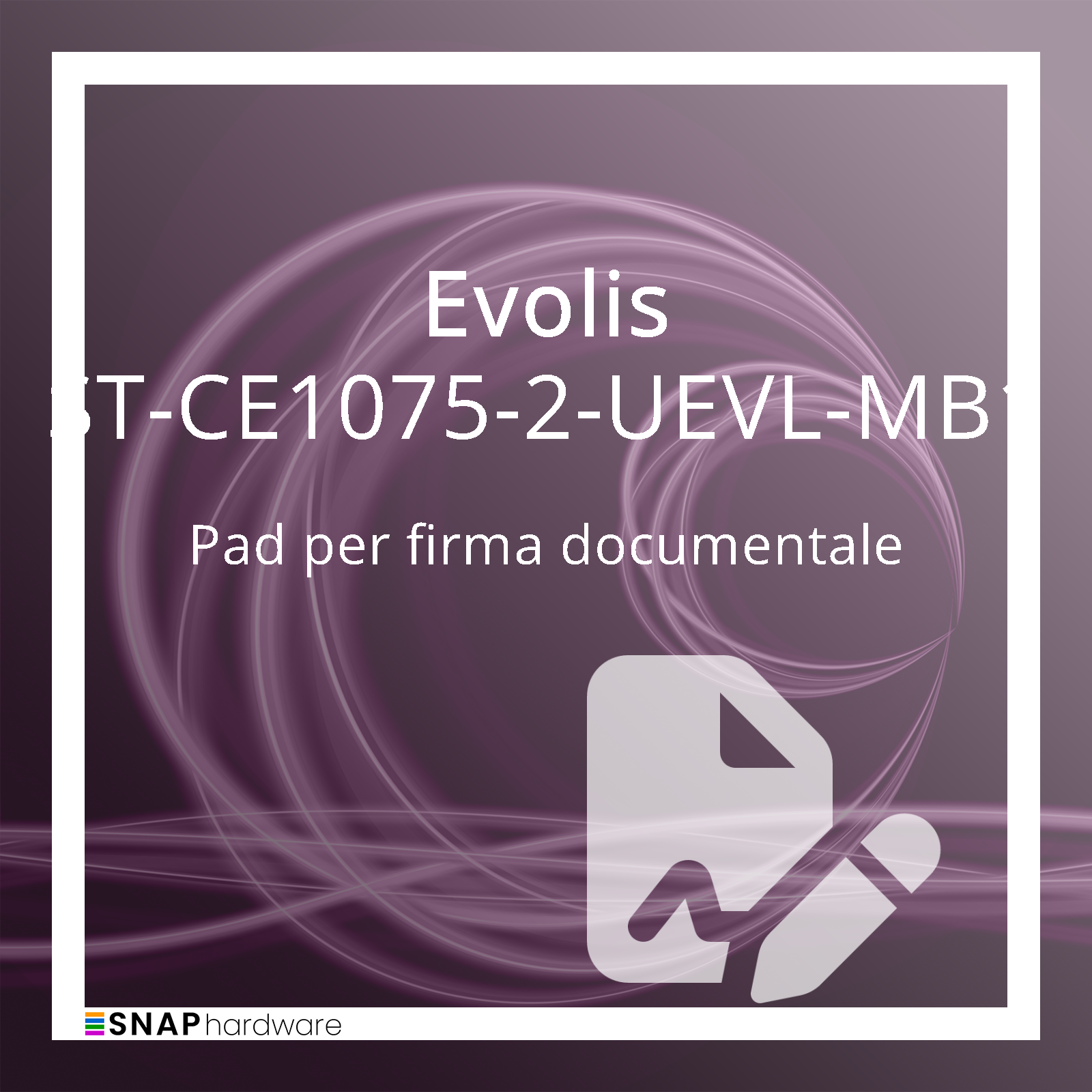 ST-CE1075-2-UEVL-MB1 - Pad per firma documentale Evolis 
