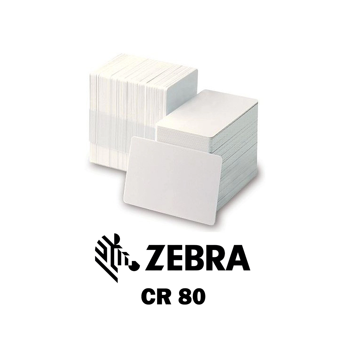 104523-132 - Carte plastiche Zebra Argento metallizzzato CR80 Cards