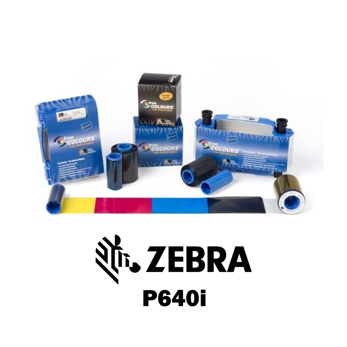 800014-901 - Ribbon Card Zebra  P640i Ribbon Resina