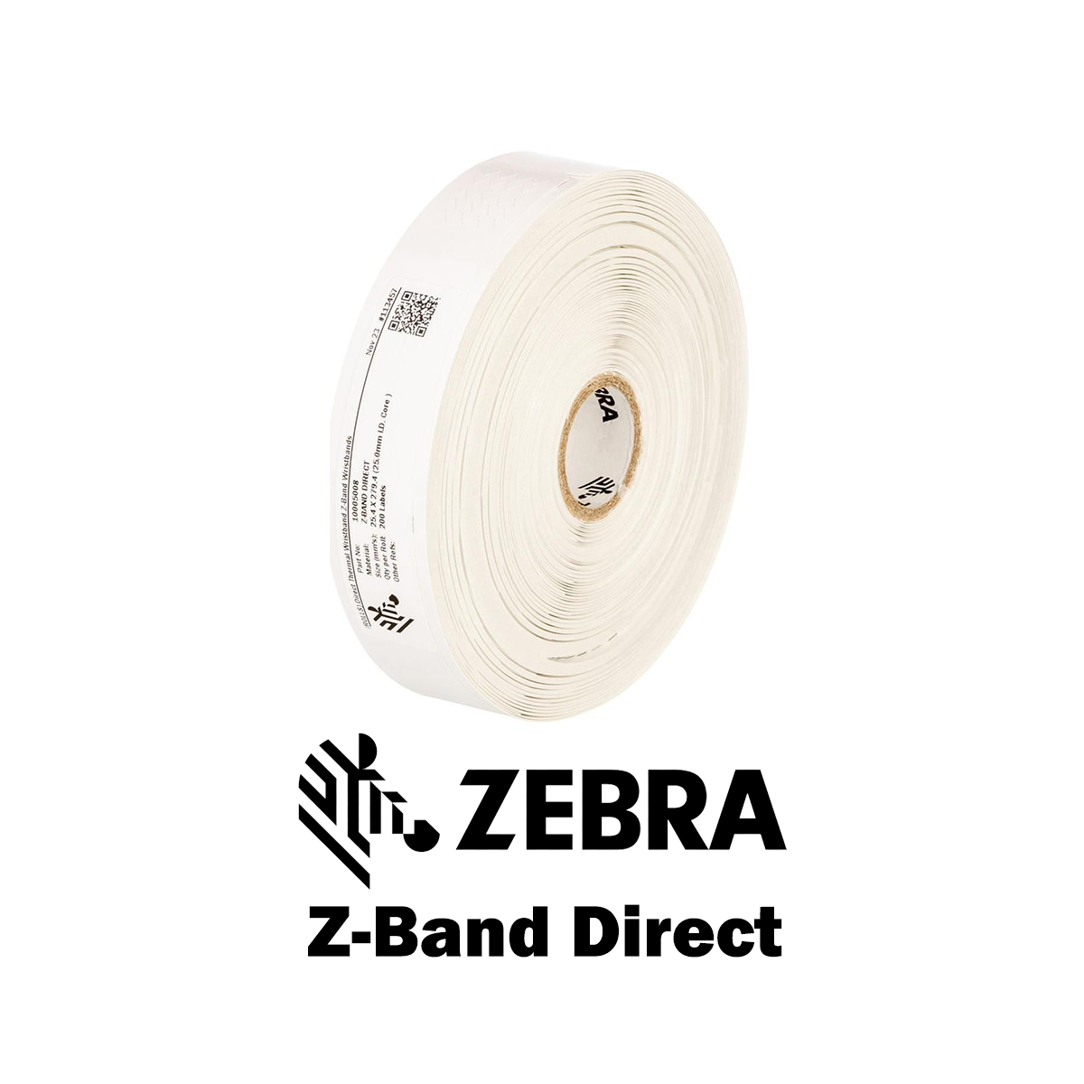 10004443-1 - Braccialetti Zebra  Z-Band Direct Polipropilene 