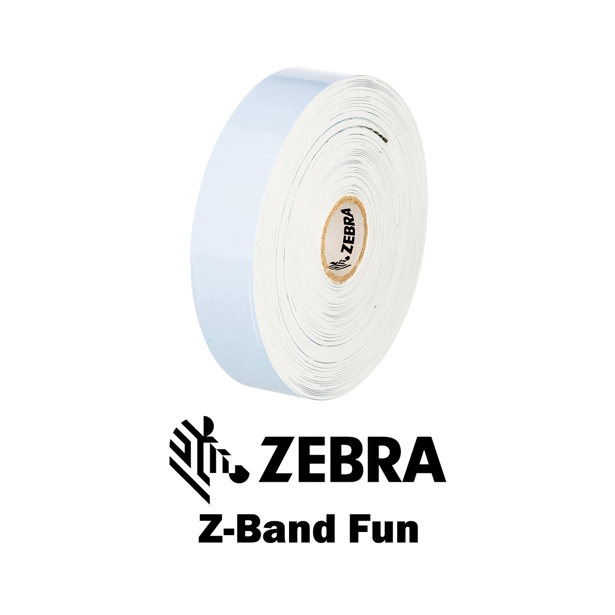 10012712-3 - Braccialetti Zebra Blu Z-Band Fun Polipropilene 