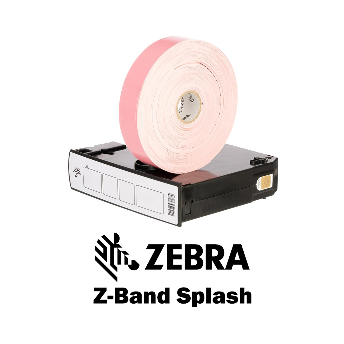 10012717-5K - Braccialetti Zebra Rosa Z-Band Splash Polipropilene 