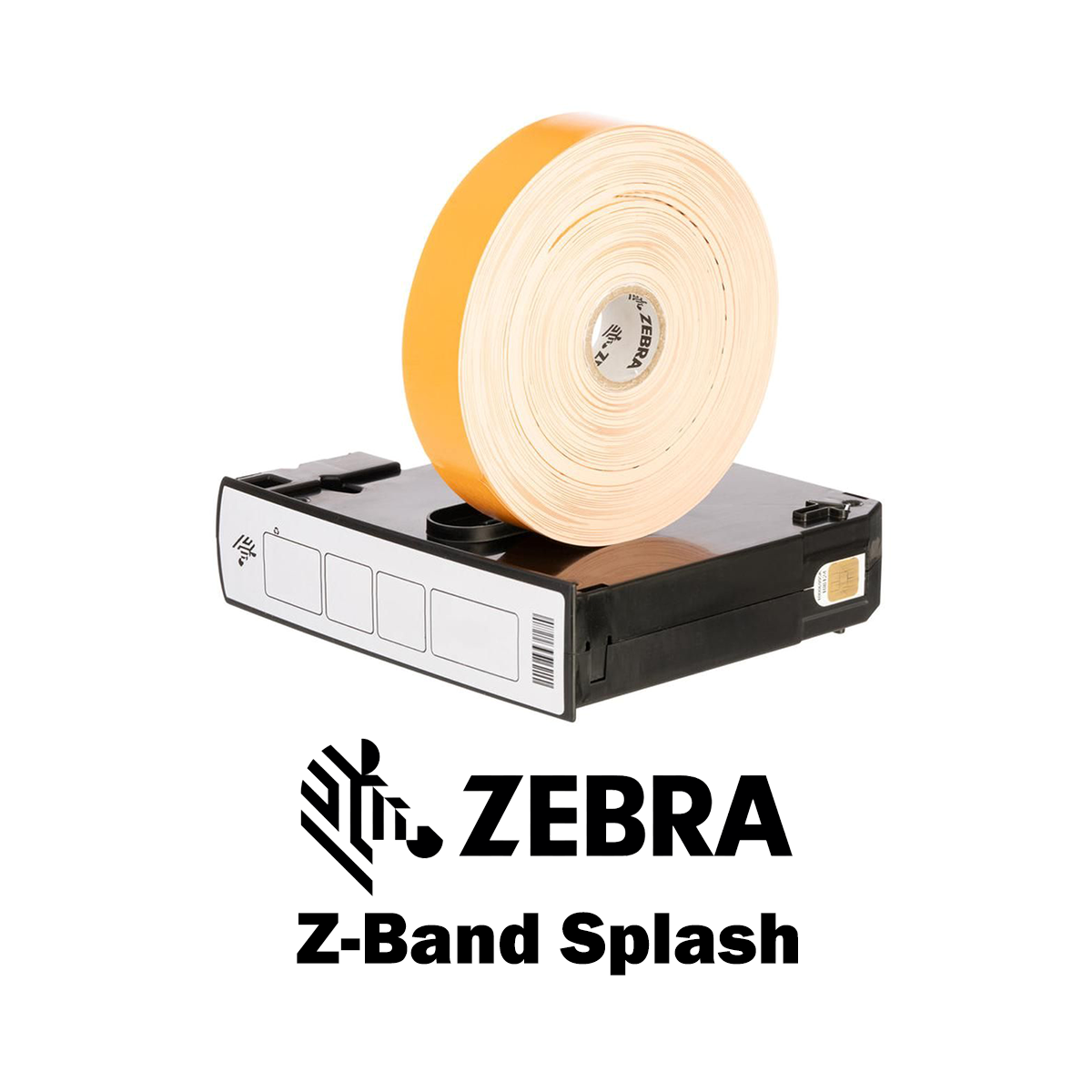 10012717-6K - Braccialetti Zebra Arancione Z-Band Splash