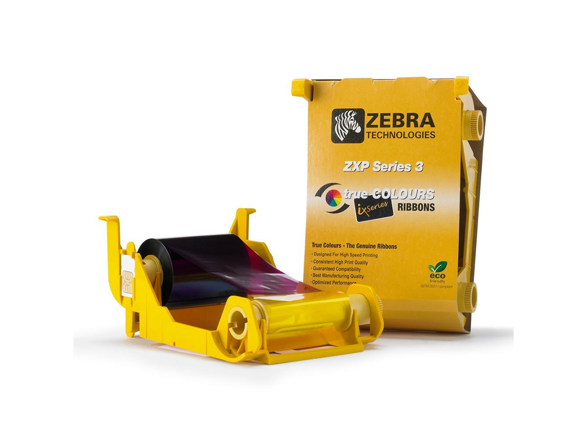 800033-801 - Ribbon Card Zebra  ZXP3 Ribbon Resina. Colore nero.