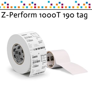 Z-Perform 1000T tag in fanfold