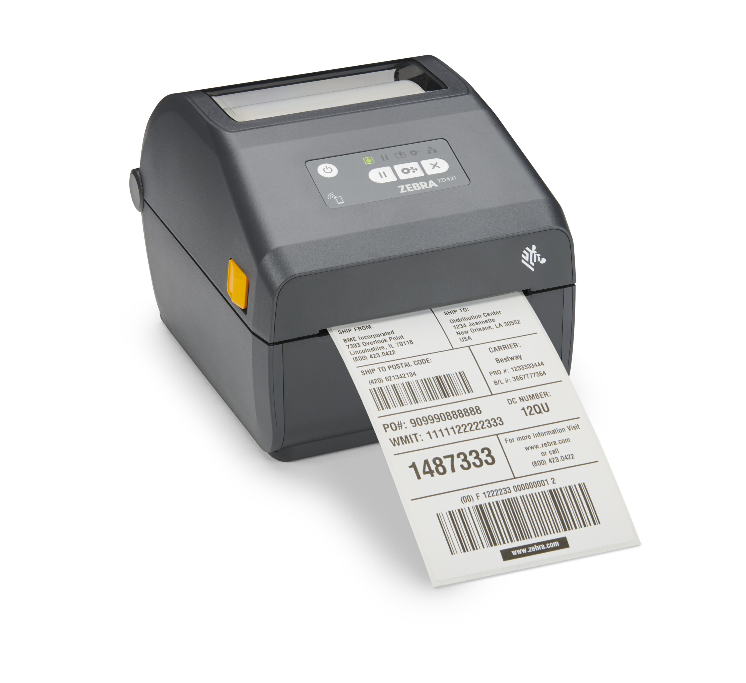 Label Printer Zebra ZD421D; direct thermal; btle/LAN/usb/usb host; movable  sensor, real-time clock (rtc),.